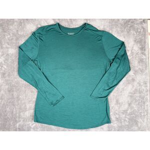 Segments Merino Wool Base Layer Long Sleeve Shirt Teal Green XL Outdoors